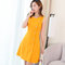 Slim Slimming Fashion Casual Wild Trend Women's Sleeveless Dress - Yellow
