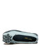 Sاوكوفي جلد طبيعي أحذية خياطة يدوية تنفس Soft مريح الأزهار ديكور حذاء مسطح غير رسمي - أزرق