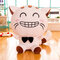 35/50/65/80 cm sonrisa Gato almohada corta felpa PP algodón relleno almohada niño regalo decoración del hogar juguetes - #4