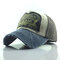 Men Washed Cotton Baseball Cap Outdoor Sunshade Adjustable Hats - #09