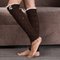  Knitted Socks Christmas Lace Button Leggings Socks  - Dark Coffee