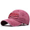Men Women Cotton Washed Sunshade Always Embroidery Baseball Cap Hip-hop Adjustable Hat Snapback Cap - Red