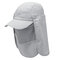 Cover Face Visor Sun Hat Summer Quick-drying Cap Breathable Hat - Light Grey
