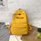 Ancient Sense Girl Bag Female Ins Wind Harajuku Ulzzang College Students Campus Backpack Wild Backpack - Yellow