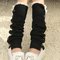 Fashion Korean Style Knitting Boots Long Stocking Long Leg Protective Socks Hosiey - Black