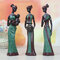 3Pcs Exotic Dolls Resin Crafts Pendulum Ornaments Office Desk Table Novelty Gift - Green