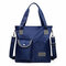 Women Casual Large Capacity Handbag Travel Crossbody Bag - Blue