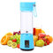 Portable Multi-Blades  Juicer Cup USB Rechargeable Blender Vegetables Fruit Milkshake Smoothie - Blue