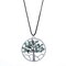 Womens Healing Jewelry 7 Chakra Necklaces Natural Stone Tree of Life Pendant Necklaces for Women - Green