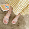 Net Red Jelly Beach Sandals Female Casual Students Fashion Non-slip Outdoor Wear Wild Flat Bottom Season Women's Shoes - Beige