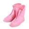 Waterproof Protector Shoes Boot Cover Unisex Zipper Rain Shoe Covers Anti-Slip Rain Shoes - Pink