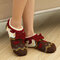 Unisex Thick Warm Floor Socks Home Non-slip Bottom Socks Breathable Soft Ankle Socks - Brown