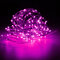 20M IP67 200 LED Copper Wire Fairy String Light for Christmas Party Decor with 12V 2A Adapter - Pink