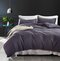 Wihte Pink Bedding Sets With Washed Ball Decorative Microfiber Fabric Queen King Duvet Cover Pillowcase Comfortable - Dark Grey