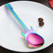 304 Stainless Steel Guitar Spoon Coffee Spoon Stirring Spoon Titanium Plated Spoon - Rainbow