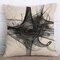 Ink Painting Cotton Linen Cushion Cover Square Decoration Pillowcase - #5