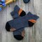 Men's Cotton Breathable Sports Basketball Socks Colors Patchwork Short-tube Socks - Dark Gray