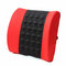 Car Back Lumbar Posture Support Electrical Massage Cushion Pillow 12V - Red&Black