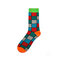 Men's Women's Classic Geometric Plaid Striped Cotton Tube Socks Casual Cozy Socks - #6
