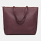 Women Keychain Multi-pocket Large Capacity Laptop Bag Briefcase Business Handbag - Red