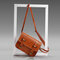 Women Vintage Solid Crossbody Bag Mini Phone Bag - Brown