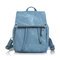 Women Pu Leather Backpack Shoulder Bag  Handbags  - Blue