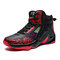 Men Colorblock Comfy Slip Resistant Breathable Basketball Sneakers - Black2