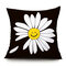 Ins Idyllic Fresh Daisy Flowers Plush Pillowcase Sofa Cushion Office Lunch Break Pillow - #6