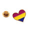 Creative Cute Heart Shaped Letter Badge Brooch Rainbow Love Brooch Women Jewelry - 03