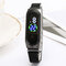 Fashion Simple Men Woman LED Digital Watch Luminous Sensor Waterproof Fitness Electronic Watch - Black