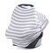 Multifunctional Breast Feeding Nursing Scarf Baby Shopping Cart Cover Carseat Cover Nursing Cover - Grey
