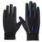 Men Women Summer Breathable Mesh Touch Screen Cycling Gloves Outdoor Fishing Gloves - Black