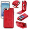 Multi-slots Phone Case for iPhone/Samsung Card Holder Purse Coins Bag - Red