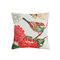 コットンリネンカラフルな絵画鳥クッションカバー車の装飾的な投げる枕ケース - ＃3