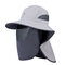 Sun Protection Cover Face Visor Outdoor Fishing Hat Summer Quick-drying Cap Breathable Hat Baseball Cap - Light Grey