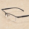 Men Vintage Multi-focus Look Far And Near Multifunctional Metal Reading Glasses - Black