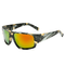 Men Sports Camouflage HD Polarized Square Sunglasses UV400 Outdoor Driving Sunglasses - Red