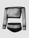 Женские Сексуальный чистые прозрачные тонкие дышащие удобные пижамные комплекты - Черный