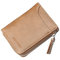 Artificial Leather Business 5 Card Slot Wallet Casual Multifunction Coin Bag - Brown