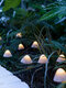 1 PC 10/12/20/30 LED Solar String Light Garden Decoration Mushroom Lights Waterproof Garland Patio Decor Outdoor Lamp - Warm Color