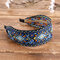 Bohemian Embroidery Woven Headband Ethnic Printed Fabric Headband Beach Holiday Headband - 03