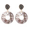 Bohemian Pattern Resin Earrings Drop Colorful Marble Earrings For Women - 02