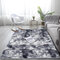 Long Hair Variegated Tie-dye Gradient Carpet Living Room Bedroom Bedside Blanket Coffee Table Cushion Full Carpet Floor Mat - Dark Grey