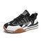 Men Light Weight Sport Lace Up Non Slip Chunky Sneakers - White