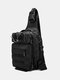 Nylon Outdoor Camo Pattern Multi-pockets Tactical Fish Bag Crossbody Bag Chest Bag - #01