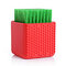 Vaisselle en silicone Brosse de lavage Pad Scrubber ou outils de brosse de nettoyage de sous-vêtements - rouge