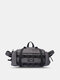 यूनिसेक्स कैनवास स्पोर्ट वाटर रेसिस्टेंट मैसेंजर बैग लार्ज साइज म्यूटि-फंक्शनल शोल्डर बैग - धूसर
