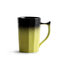 Керамическая чашка для скраба с крышкой, ложка, офисная кружка большой емкости, чашка для пары, подарок - 9
