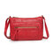 Brenice Multi-functional Casual Crossbody Bag Shoulder Bag For Women - Wine Red
