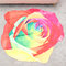 Honana WX-89 147cm 3D Simulation Rose Strandtuch Romantisch Damen Badetuch Schal Bettlaken Wandteppich - #3